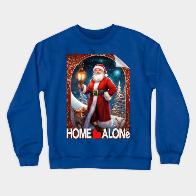 home alone merry christmas new version poster style 4 Crewneck Sweatshirt by namanaaya